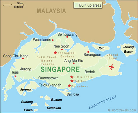 bản đồ singapore