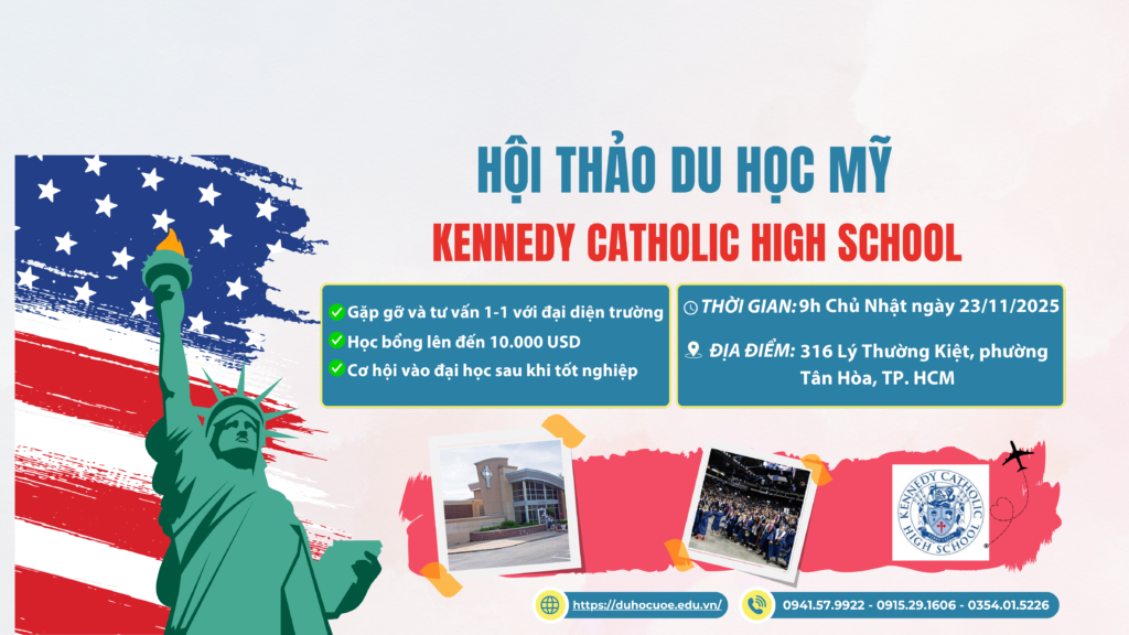 Hội thảo du học Mỹ cùng Kennedy Catholic High School với UOE