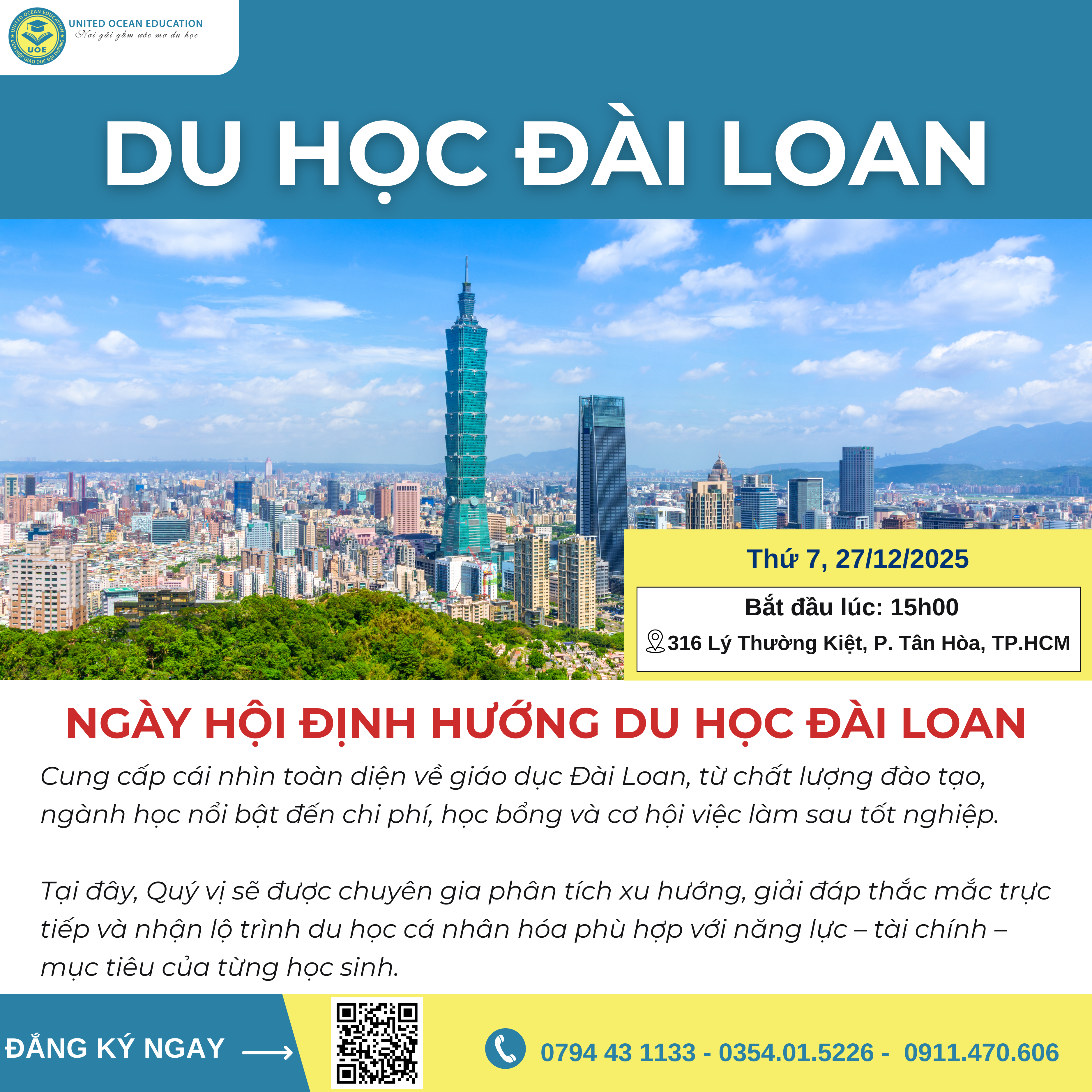 NGÀY HỘI ĐỊNH HƯỚNG DU HỌC ĐÀI LOAN 2025 – 2026