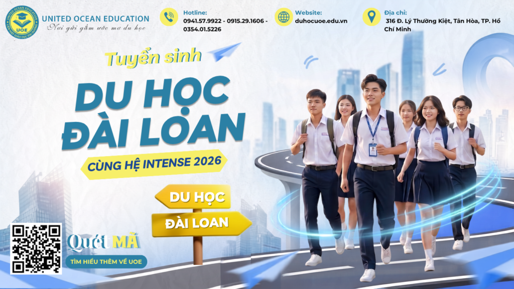 Hệ Intense Đài Loan 2026: Lộ trình “Vàng” nhận học bổng và việc làm ngay