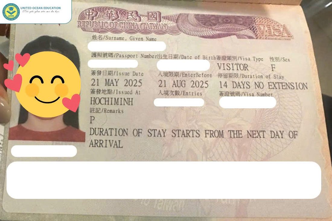 Visa du học Đài Loan của học sinh UOE