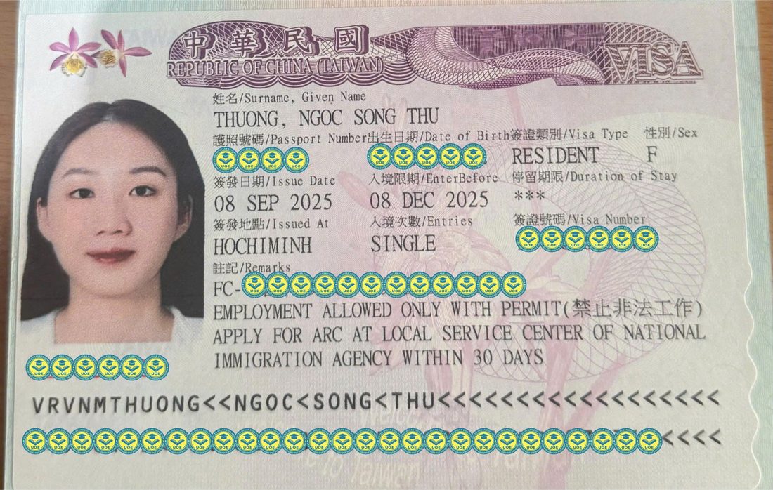 Visa du học Đài Loan của học sinh UOE