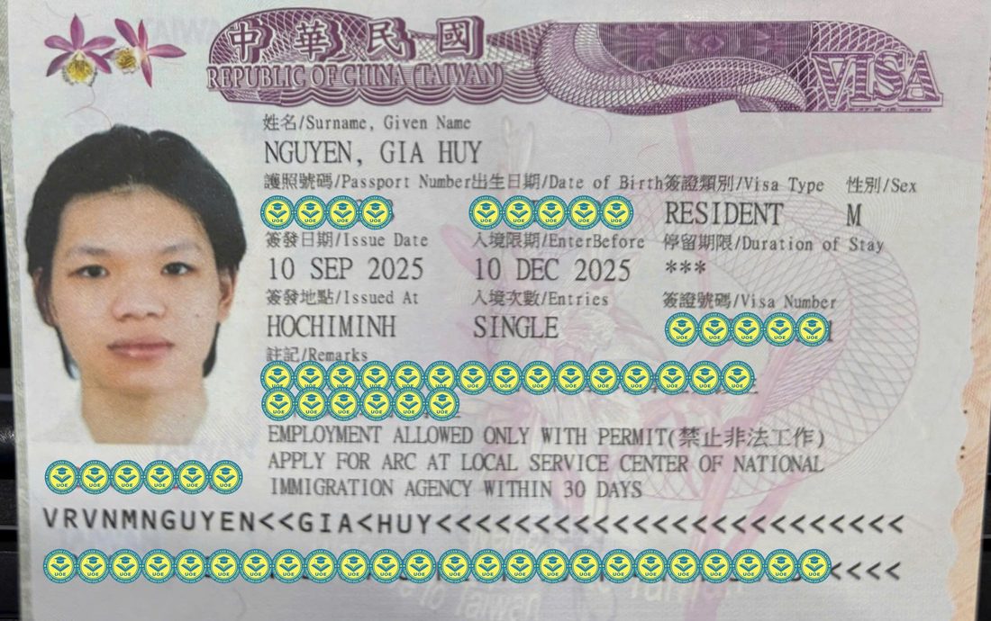 Visa du học Đài Loan của học sinh UOE